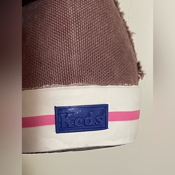 Keds Brown women’s Mary Jane cavas shoes with Pink accents Size 7.5 - Picture 7 of 9